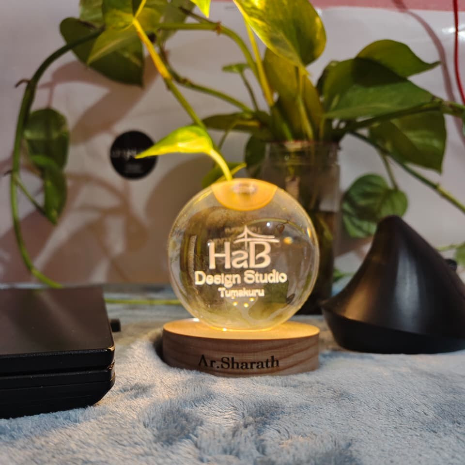 Personalised 2D Crystavia™ Eternal Memories Crystal Lamp