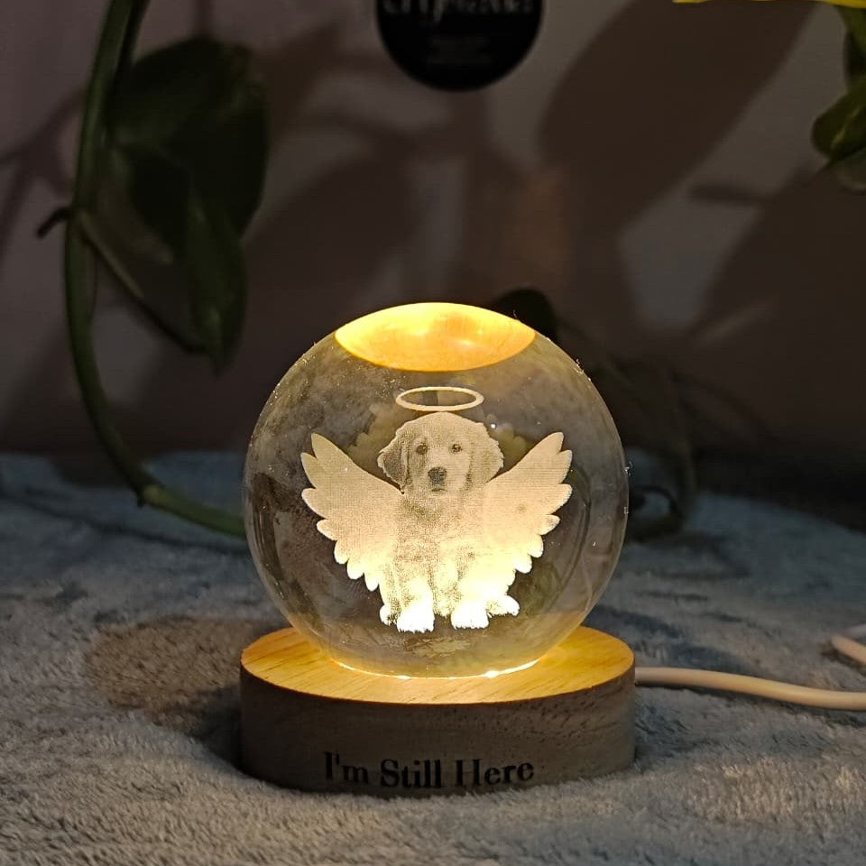 Personalised 2D Crystavia™ Eternal Memories Crystal Lamp