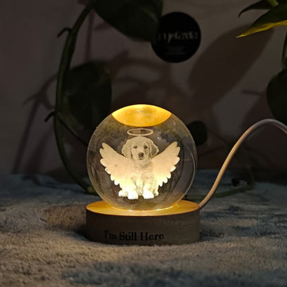 Personalised 2D Crystavia™ Eternal Memories Crystal Lamp
