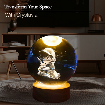 Personalised 3D Crystavia™ Eternal Memories Crystal Lamp