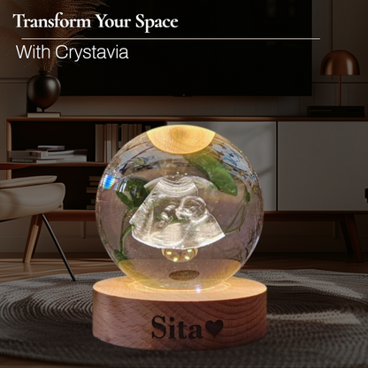 Personalised 3D Crystavia™ Eternal Memories Crystal Lamp
