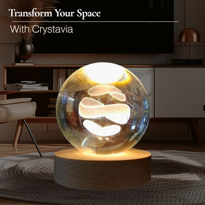 Personalised 3D Crystavia™ Eternal Memories Crystal Lamp